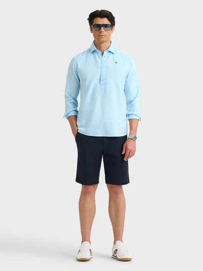 POLERA PANAMA DYE CELESTE