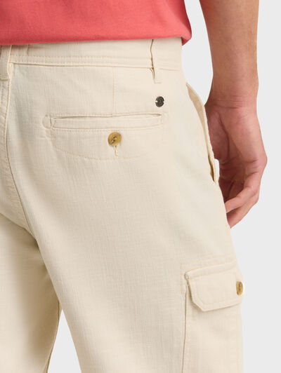 BERMUDA TINTADA CARGO BEIGE