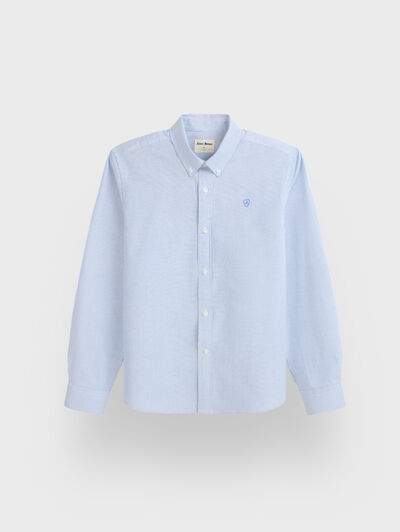 CAMISA OXFORD MIL RAYAS KIDS AZUL