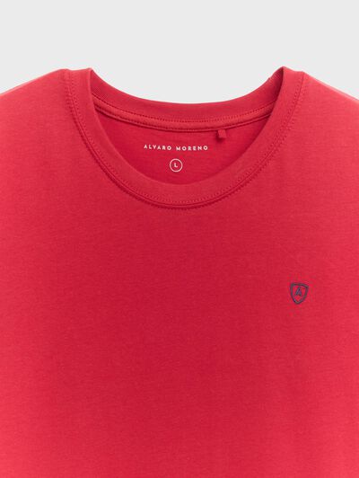 CAMISETA BASICA ROJO