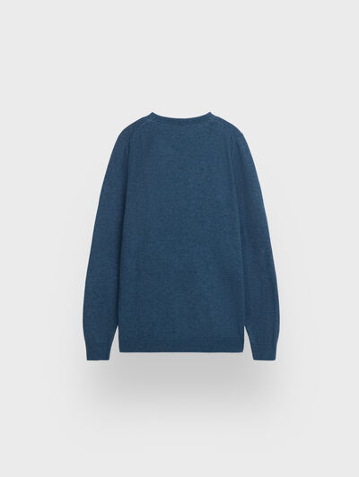 JERSEY V-NECK KIDS AZUL