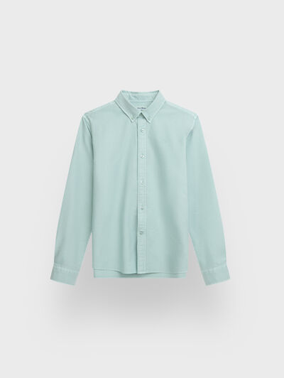 CAMISA OXFORD DYE KIDS VERDE AGUA