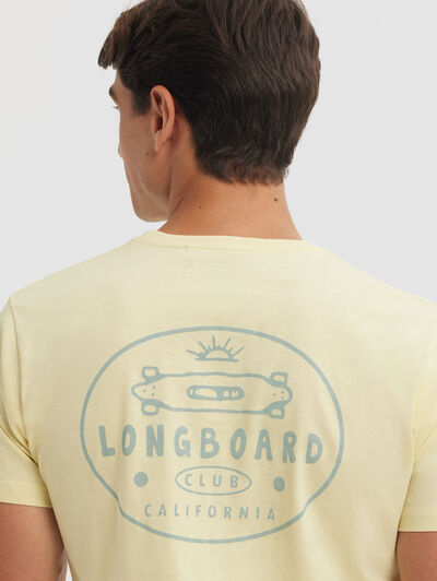 CAMISETA LONGBOARD AMARILLO