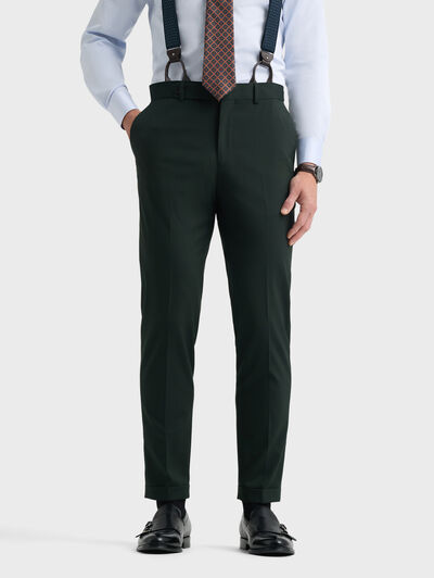 PANTALON DOPPIO PLAIN VERDE