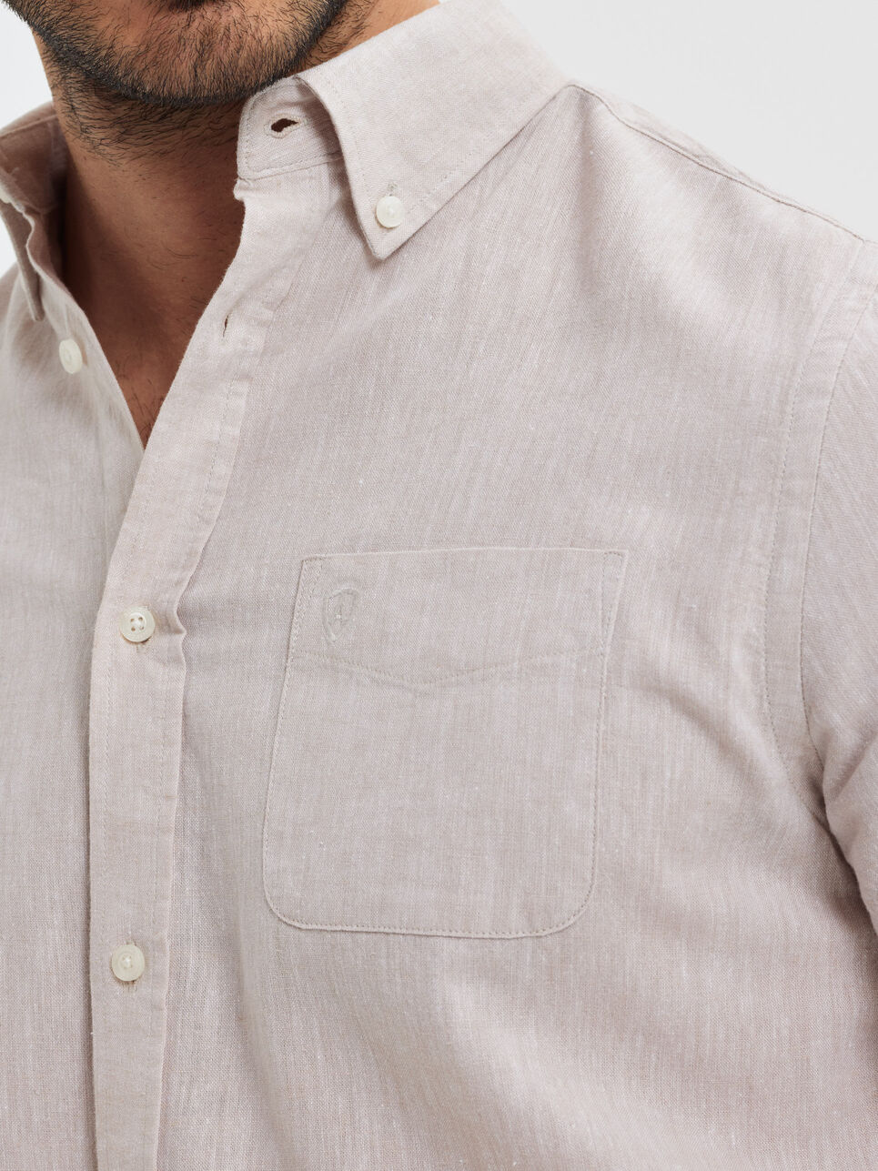 CAMISA LINO BOLSILLO