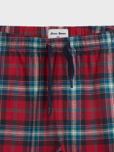 PIJAMA FRANELA KIDS ROJO