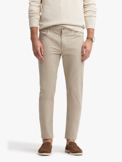 PANTALON DIAGONAL 5P BEIGE
