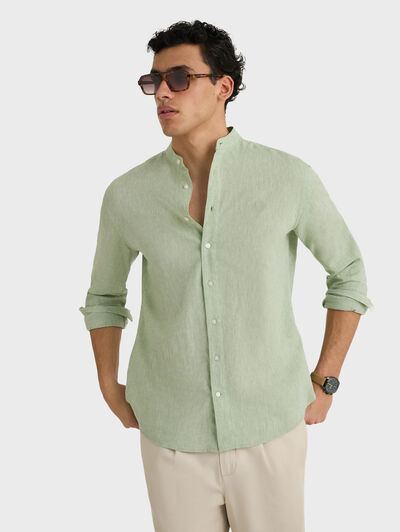 CAMISA LINO MAO VERDE