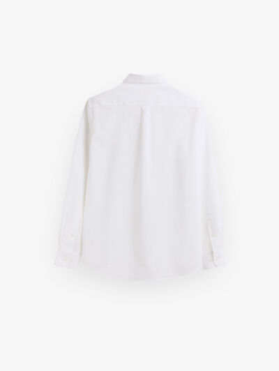 CAMISA LINO BOLSILLO BLANCO