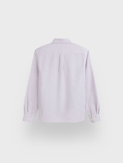 CAMISA OXFORD MIL RAYAS KIDS BURDEOS