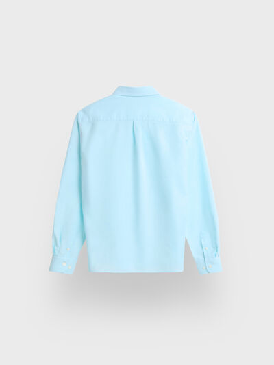 CAMISA OXFORD SOLID KIDS VERDE AGUA