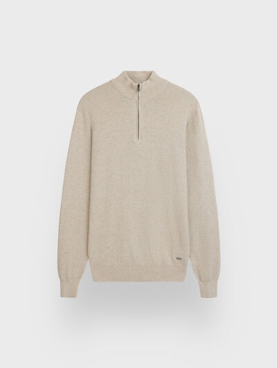 JERSEY CREMALLERA BEIGE