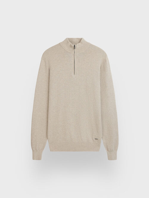 JERSEY CREMALLERA BEIGE