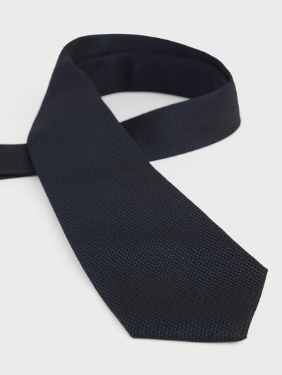 CORBATA GRENADINE LISA AZUL MARINO