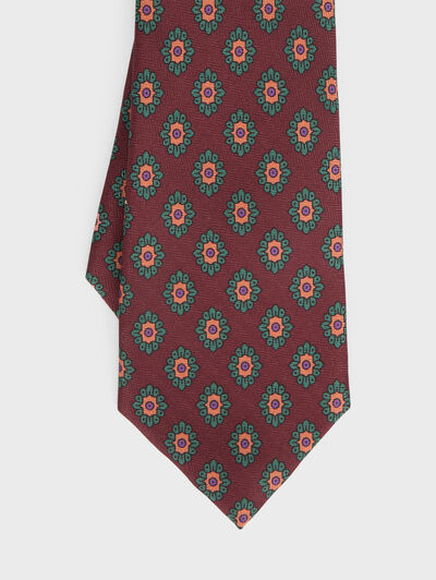 CORBATA PRINTED BURDEOS