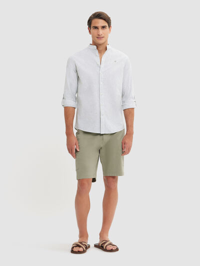 CAMISA LINO MAO VERDE