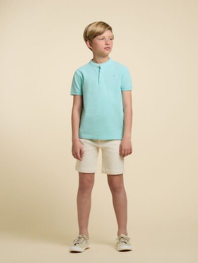 POLO MAO KIDS VERDE AGUA
