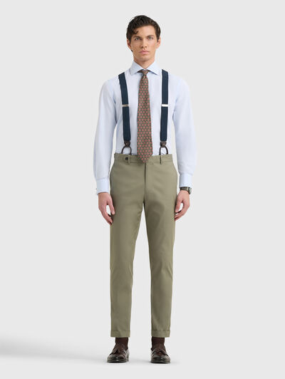 PANTALON DOPPIO COTTON VERDE