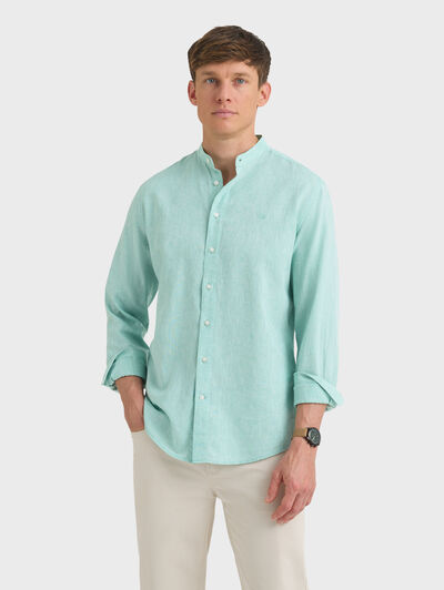 CAMISA LINO MAO VERDE
