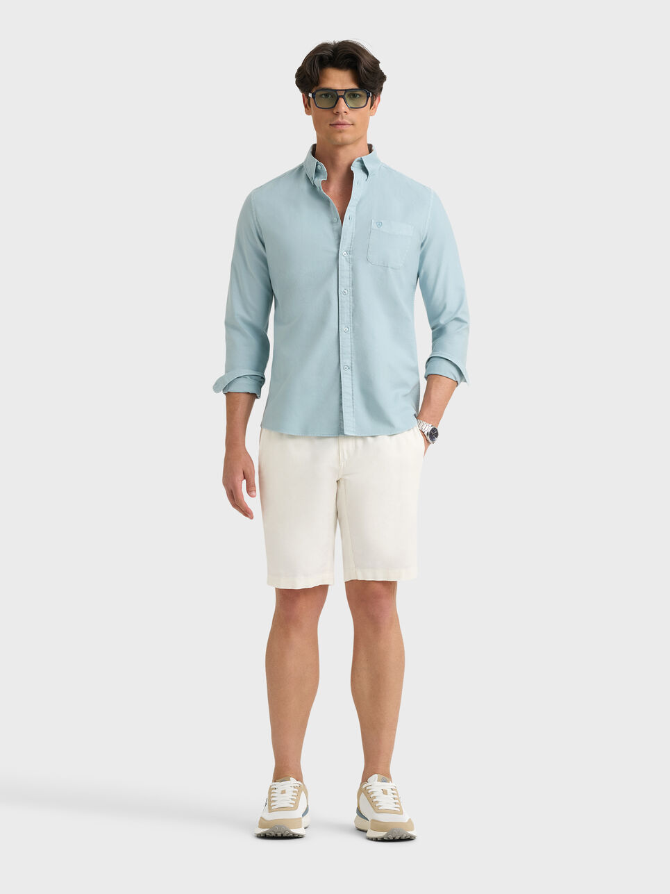 CAMISA OXFORD POCKET DYE