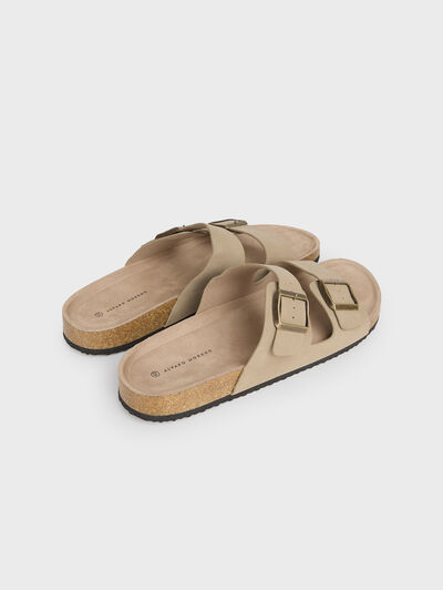 SANDALIAS HEBILLAS BEIGE