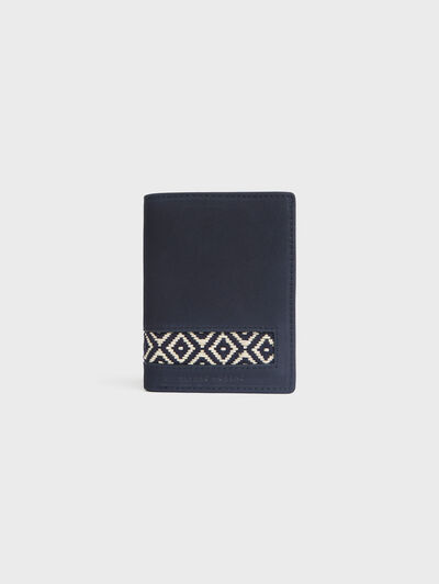 CARTERA ETNICA AZUL MARINO