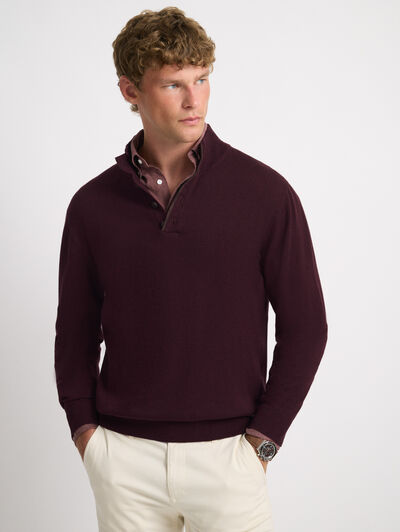 JERSEY BUTTON COLLAR