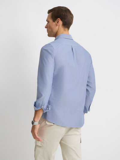 CAMISA OXFORD SOLID AZUL MARINO