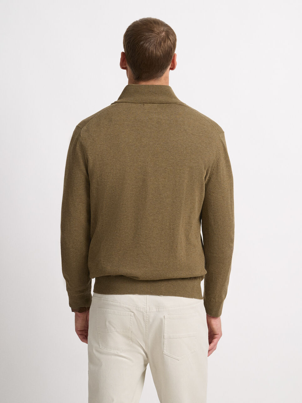 JERSEY BUTTON COLLAR