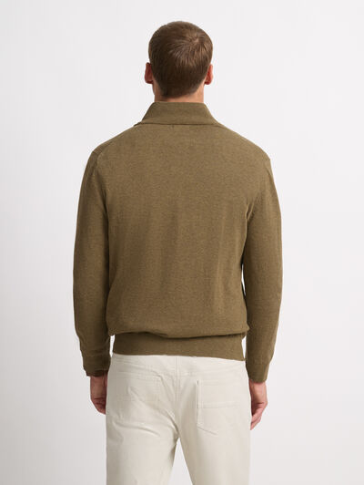 JERSEY BUTTON COLLAR CAMEL