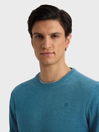 JERSEY ROUND NECK TRENDY AZUL