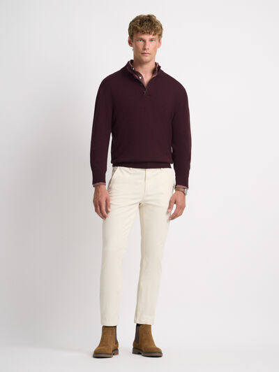 JERSEY BUTTON COLLAR