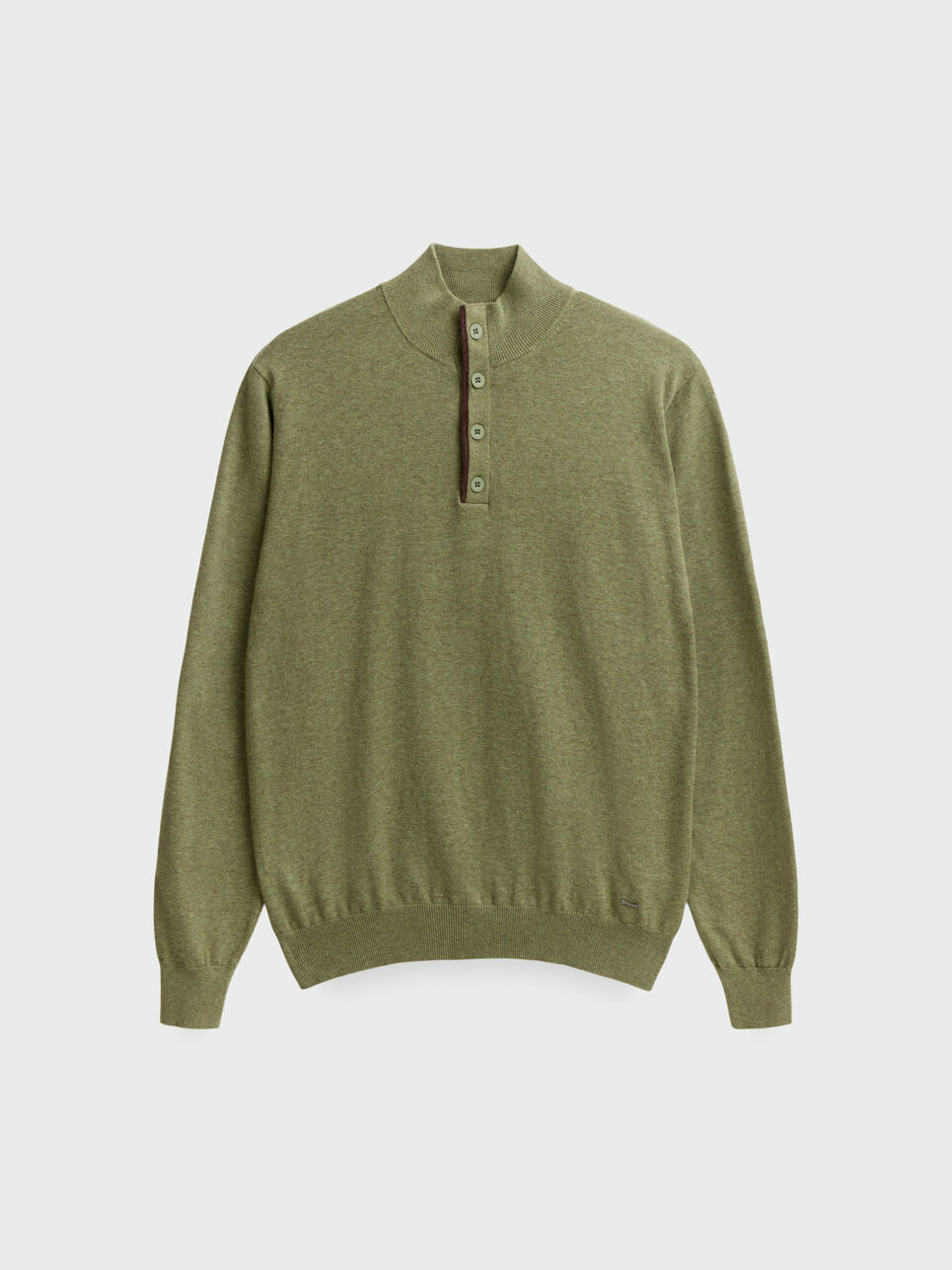 JERSEY BUTTON COLLAR