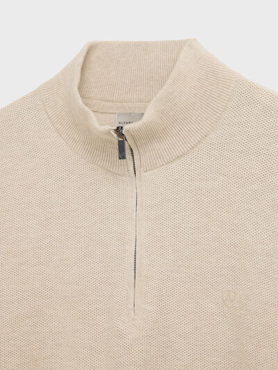 JERSEY CREMALLERA CRUDO