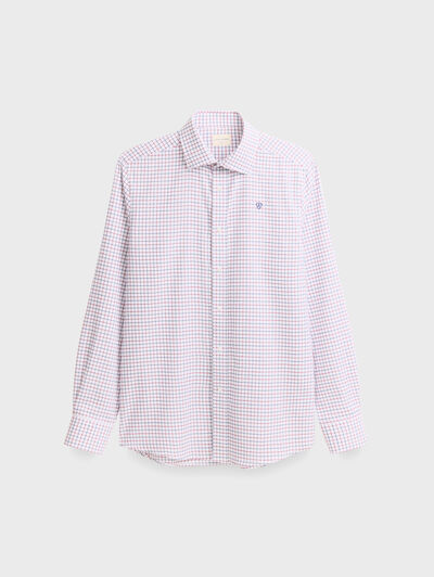 CAMISA HUNTER CHECKS BLANCO