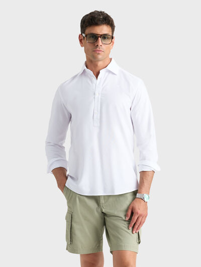 POLERA OXFORD DYE BLANCO