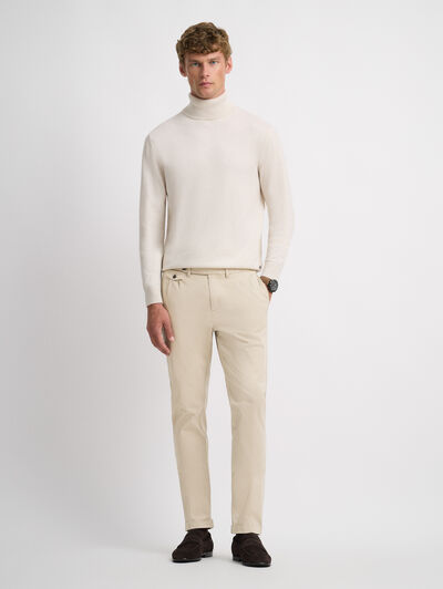 PANTALON CARROT CAMEL