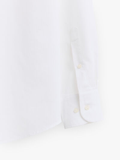 CAMISA LINO BOLSILLO BLANCO