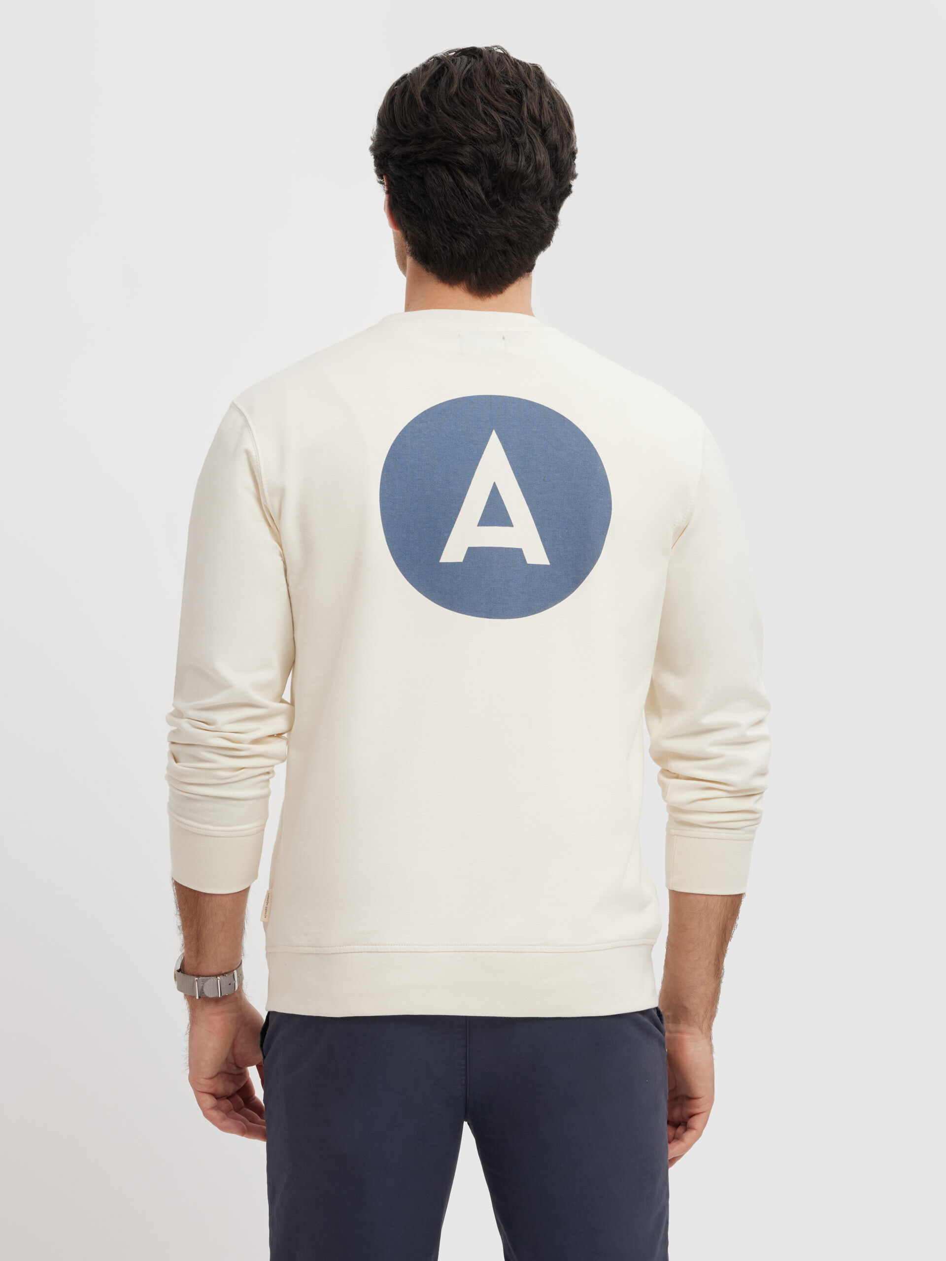 SUDADERA LOGO BLANCO