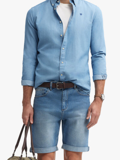 BERMUDA DENIM VUELTA AZUL