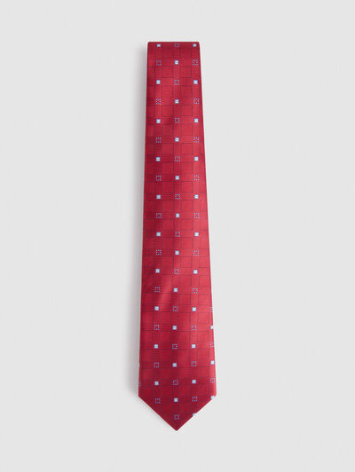 CORBATA JACQUARD MF ROJO