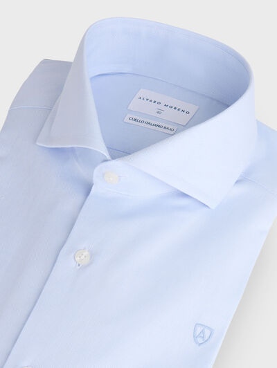 CAMISA VESTIR PANAMA CELESTE