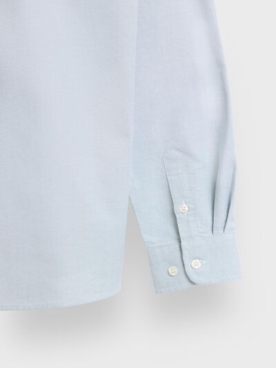 CAMISA OXFORD SOLID KIDS AZUL