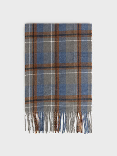 BUFANDA TARTAN AZUL