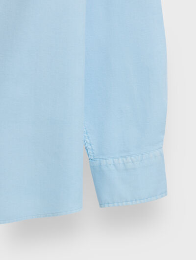 CAMISA OXFORD DYE CELESTE