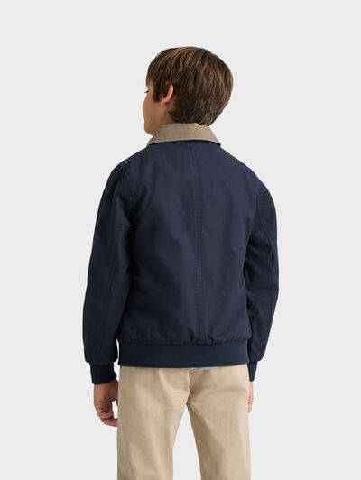 CAZADORA COLLINS KIDS AZUL MARINO