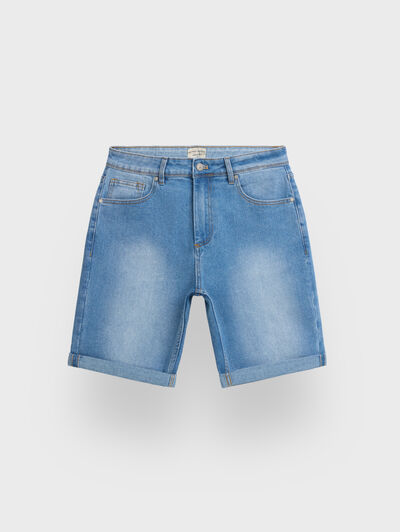 BERMUDA DENIM VUELTA AZUL