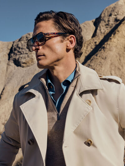 GABARDINA TRENCH BEIGE