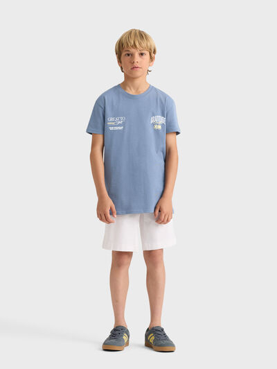CAMISETA GRATITUDE KIDS AZUL