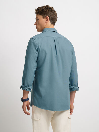 CAMISA OXFORD DYE AZUL